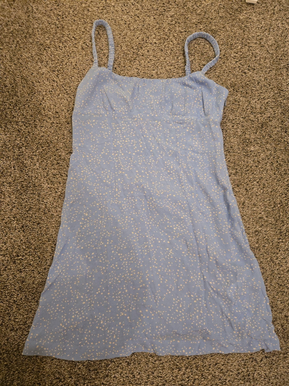 Roxy Light Blue Spotted Slip Dress